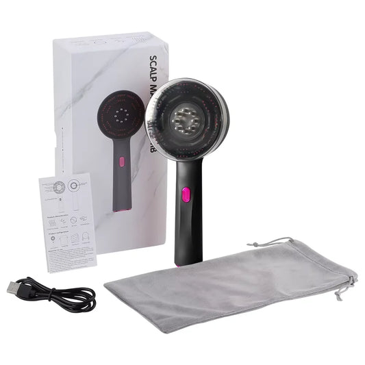 3 Modes Electric Massage Comb Vibration Red Light Therapy Hair Growth Massage Scalp Brush anti Hair Loss Liquid Oil Applicator