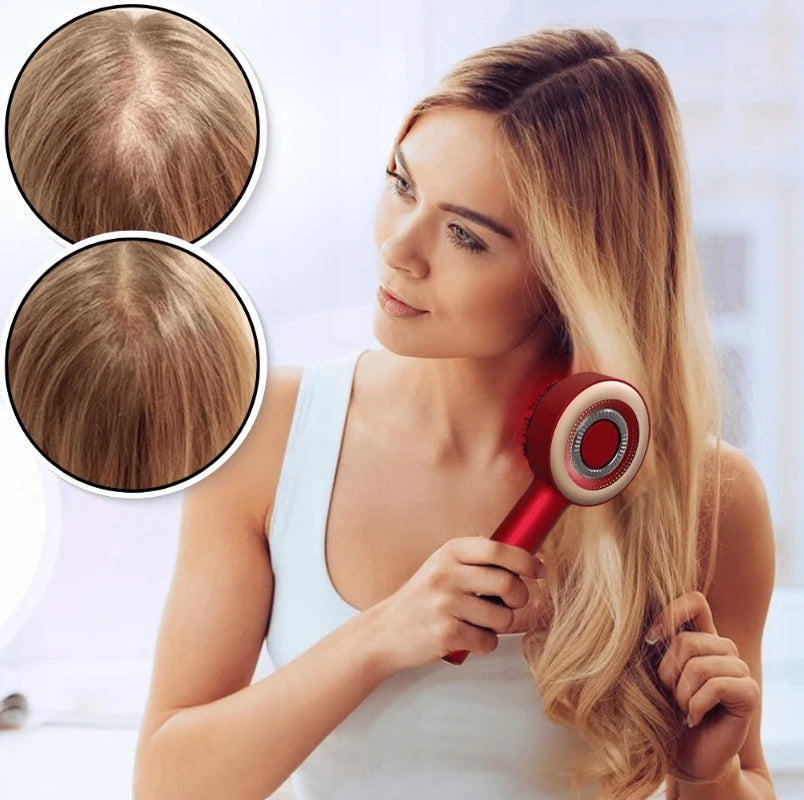 Electric Vibrating Massage Comb Portable Hair Hair Comb Scalp Oil Applicator in P